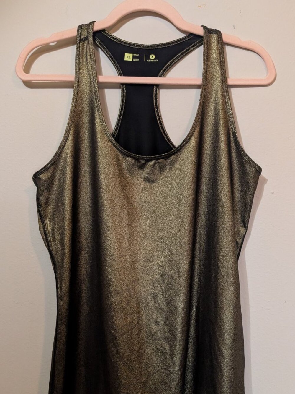 Metallic Sport Tank Racerback Xersion Size XL